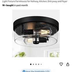 Ceiling light new$30
