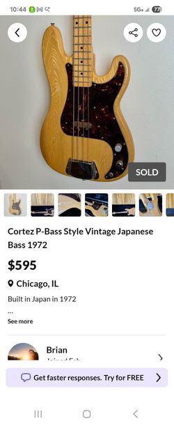 Electric guitar & case
