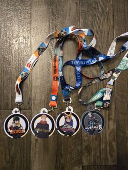 4 anime expo 2025 2024 lanyard fate my hero academia jujutsu kaisen windbreaker  frieren luffy one piece anime manga goku figuarts figma berserk guts 