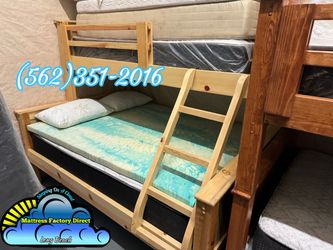 Twin XL Queen bunk bed with mattresses colchones nuevos