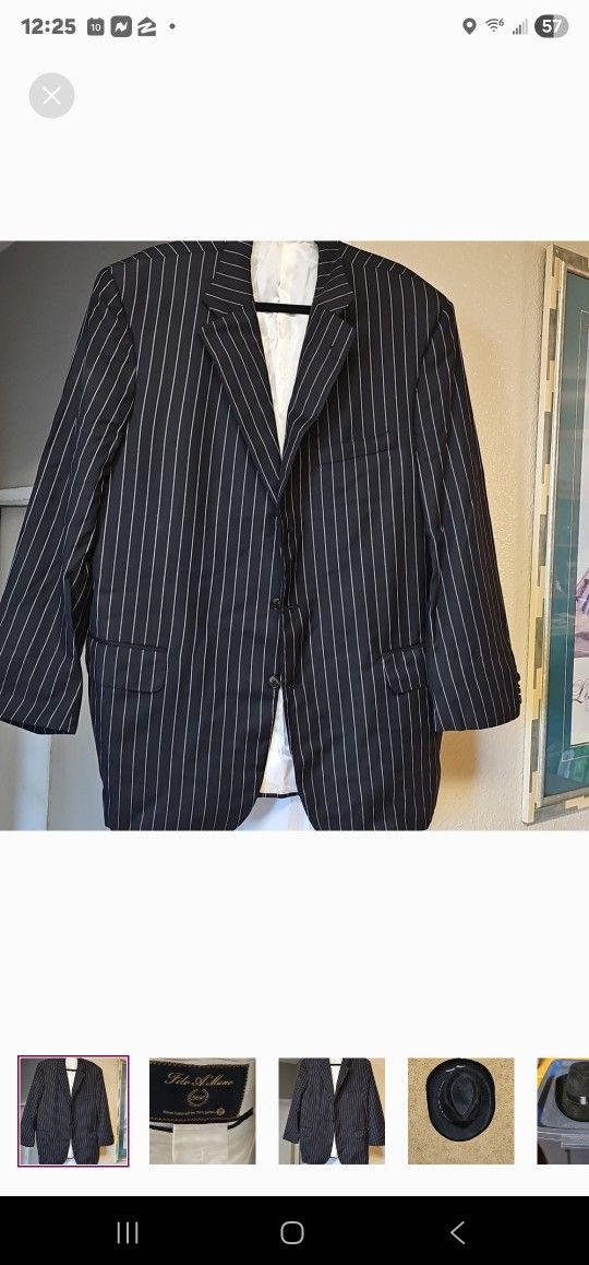 Halloween Gangster Jacket & Hat