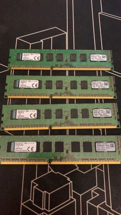 Kingston (32 gb kit) 4x8gb DDR3 desktop memory module 1333 mhz