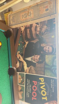 Vintage Martin Bradley Pivot Pool Table 