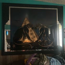 Antique Panther Mirror 
