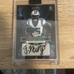 1/1 Rookie Jonathan Mingo Auto