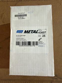 Norton 4.5" Grinding Wheels - Sealed Box of 25