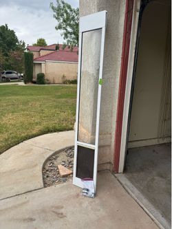 Dog Door insert with soft magnetic flap