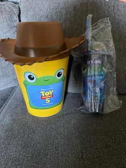 Toy Story 5 Popcorn Bucket with Cup Bundle CINEMARK