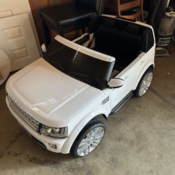 White Toddler 12volt Ride On Car With Remote