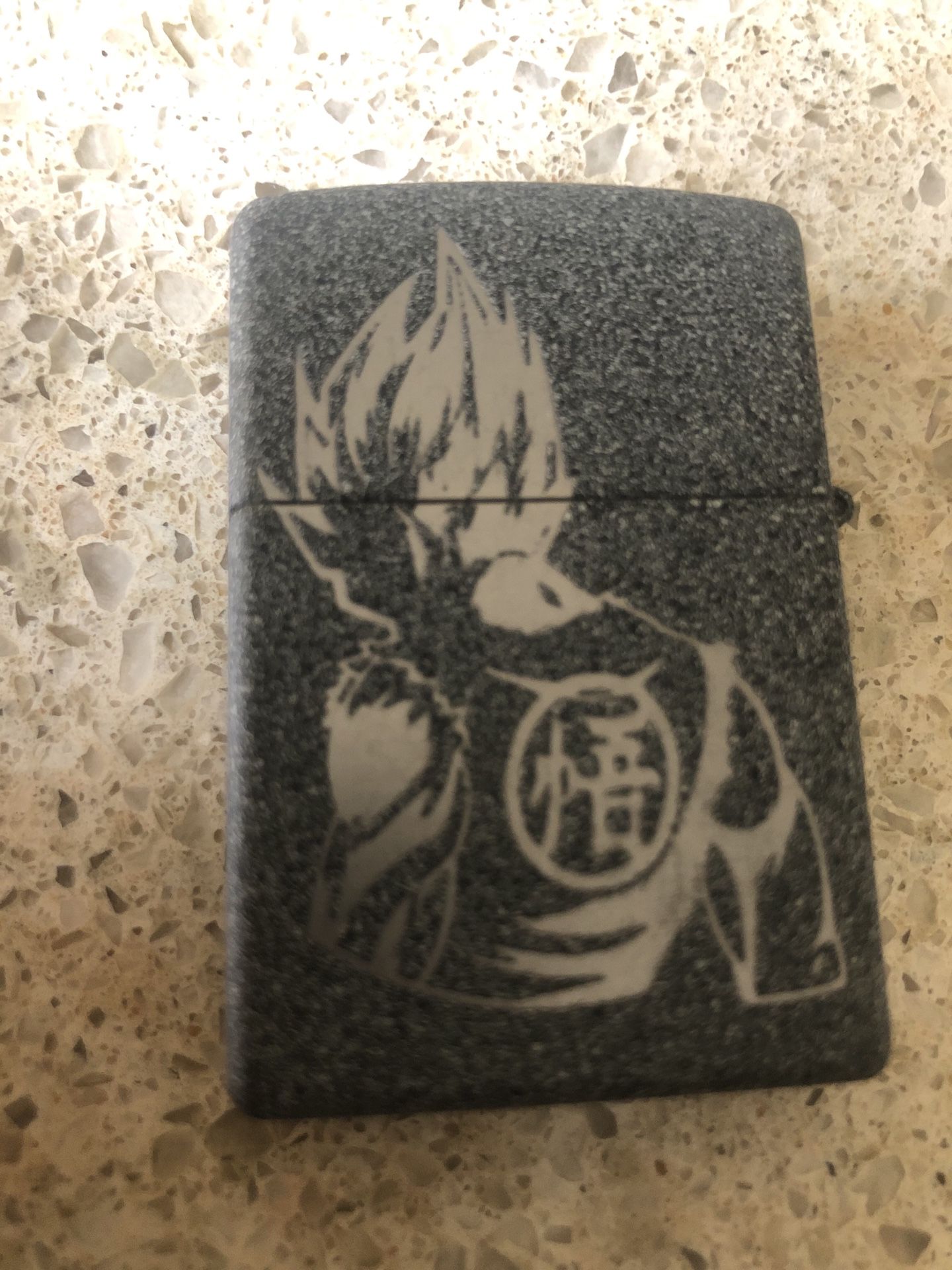 Custom etched zippo lighter goku dragon ball
