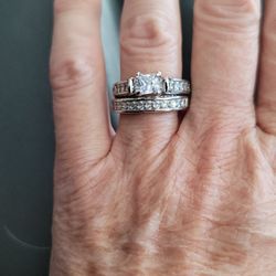 Diamond Ring Bridal Set - $40