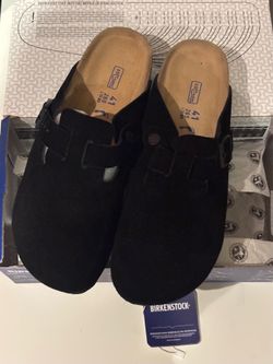 Birkenstock Boston Clogs Black Size 41