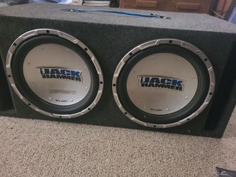 Two 12 inch 500 Watt 1000 peak MTX Jack Hammer subwoofer