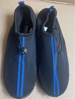 Air Balance Black/Blue Water Shoes Womens Size 10 Summer Beach