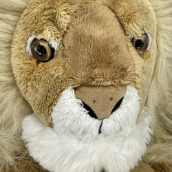 Disney World Animal Kingdom Plush Realistic Lion Stuffed Animal Pillow Toy 17"*