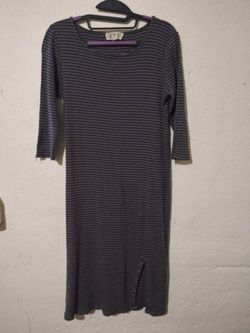 Striped Midi Bodycon Dress