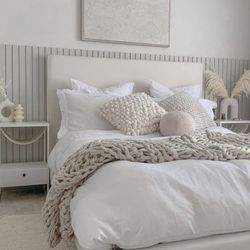 White Queen Bedframe