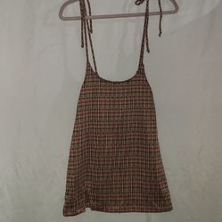 Fashion Nova  Give Me You Skirt  Brown Combo Size L 
