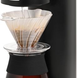 🔥NEW🔥 TRU Automatic Pour Over Coffee Maker with Digital Controls & Plastic Cone Driper