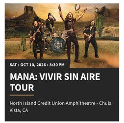 Mana Vivir Sin Aire Tour 10/10