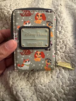 Disney Parks x Loungefly zip-around card/accordion wallet Disney’s dogs and cats
