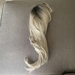 Lace Front Wig-grey