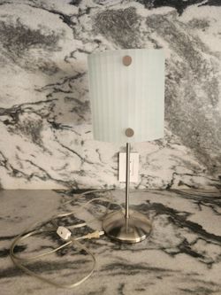 Modern Table Lamp with Frosted Glass Shade