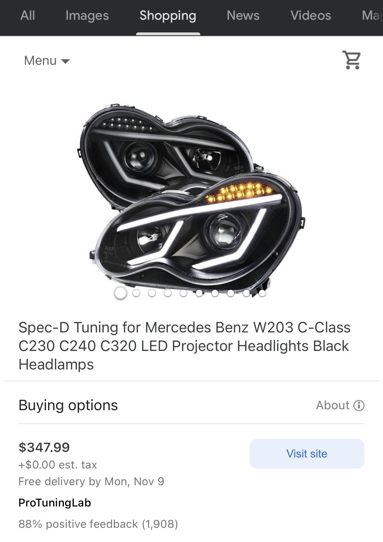 Mercedes Headlights (Brand New)