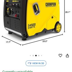 2 Champion Generator 4500 And 4560 Watts 