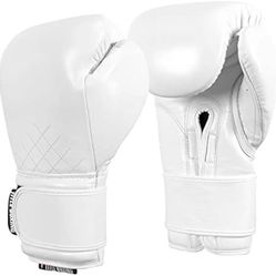 New Title Boxing Ko-Vert Bag Gloves - White - 14 oz