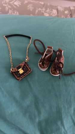 Labubu Crossbody Purse And Sneakers