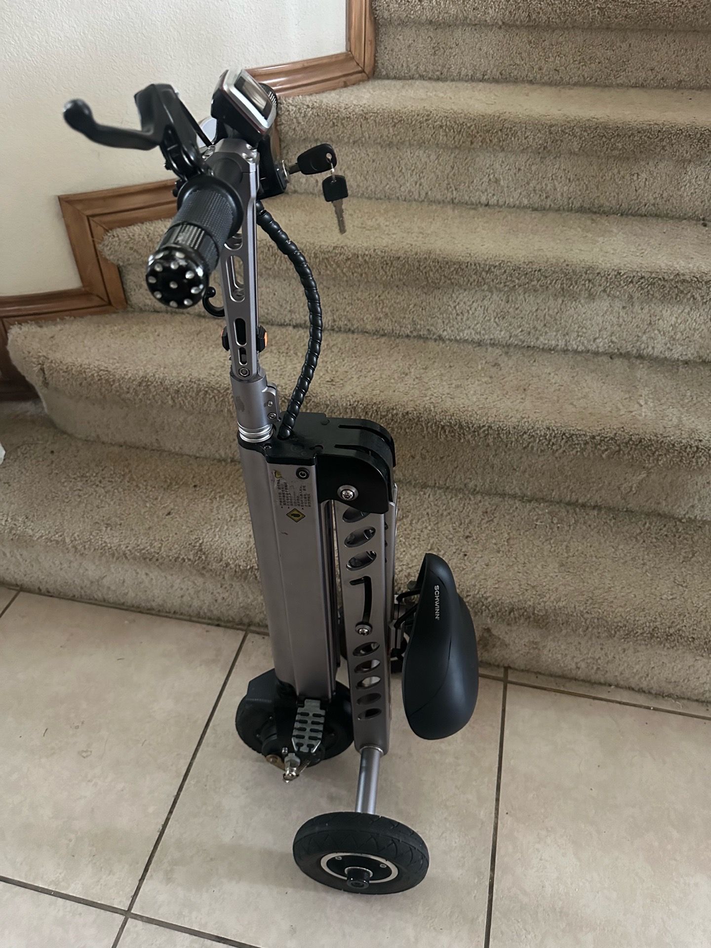 Topmate Portable folding electric bike
