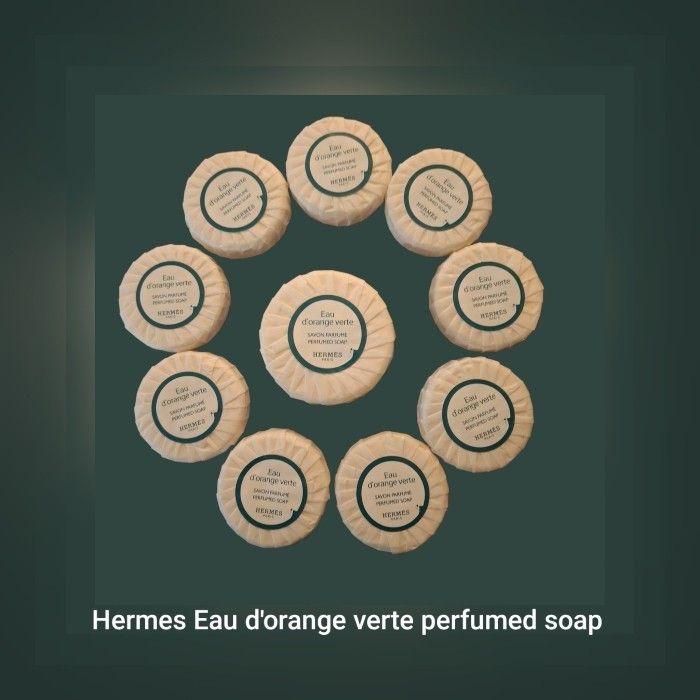 Hermès Eau D'orange Verte Pleat Wrapped Travel Size Soaps