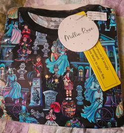 New Kids Haunted Mansion Pajama Set Size 7/8