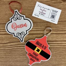 Personalized Ornaments 🎄
