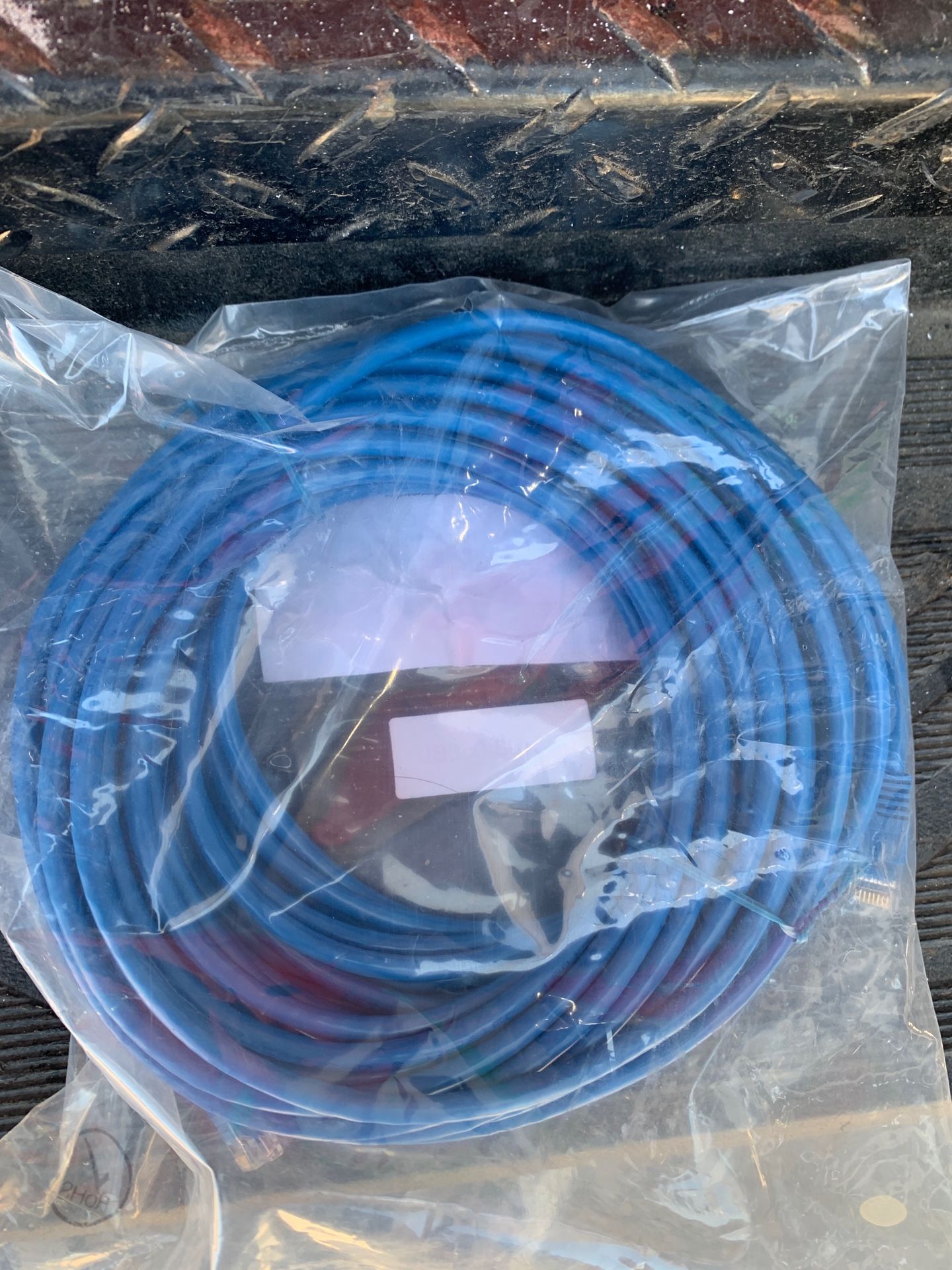 50’ patch cable. Cat 5E. (7total)