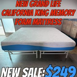 NEW GRAND LIFE CALIFORNIA KING MEMORY FOAM MATTRESS