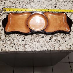 Vintage  Divided 3 Compartments  Tray