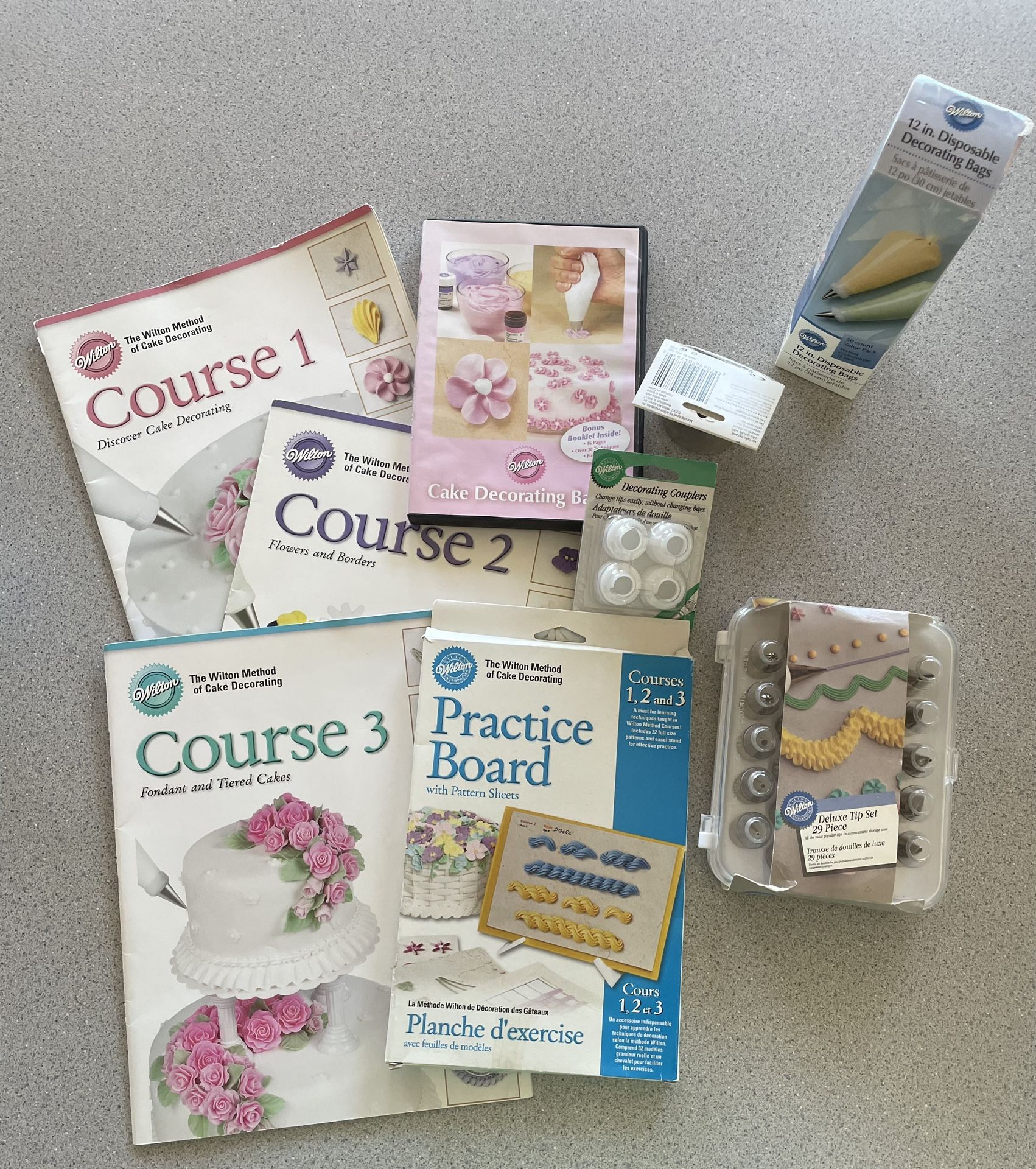 Bundle Of Wilton Cake Decorating Supplies