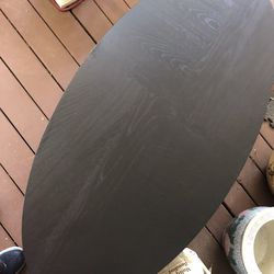 Wooden Oval Coffee Table
