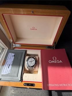 Omega Seamaster 300M "Panda" – White Dial / Black Bezel – Full Set – AD Stamped – $2,800