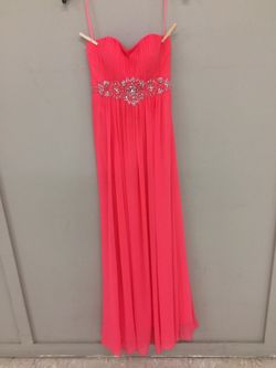 XS Fiesta coral formal/prom gown/dress