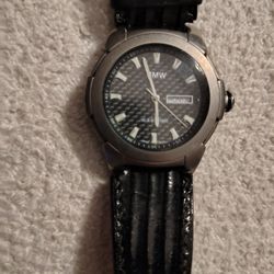 BMW Men's Wrist Watch, Swiss Made,Tiitanium Case and Buckle