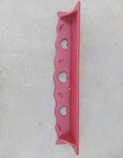 Vintage red wall shelf