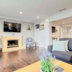 2 blue/gray accent chairs