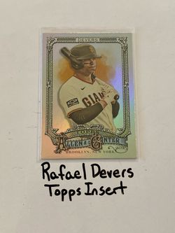 Rafael Devers San Francisco Giants 1st Baseman Topps Short Print Insert Card.
