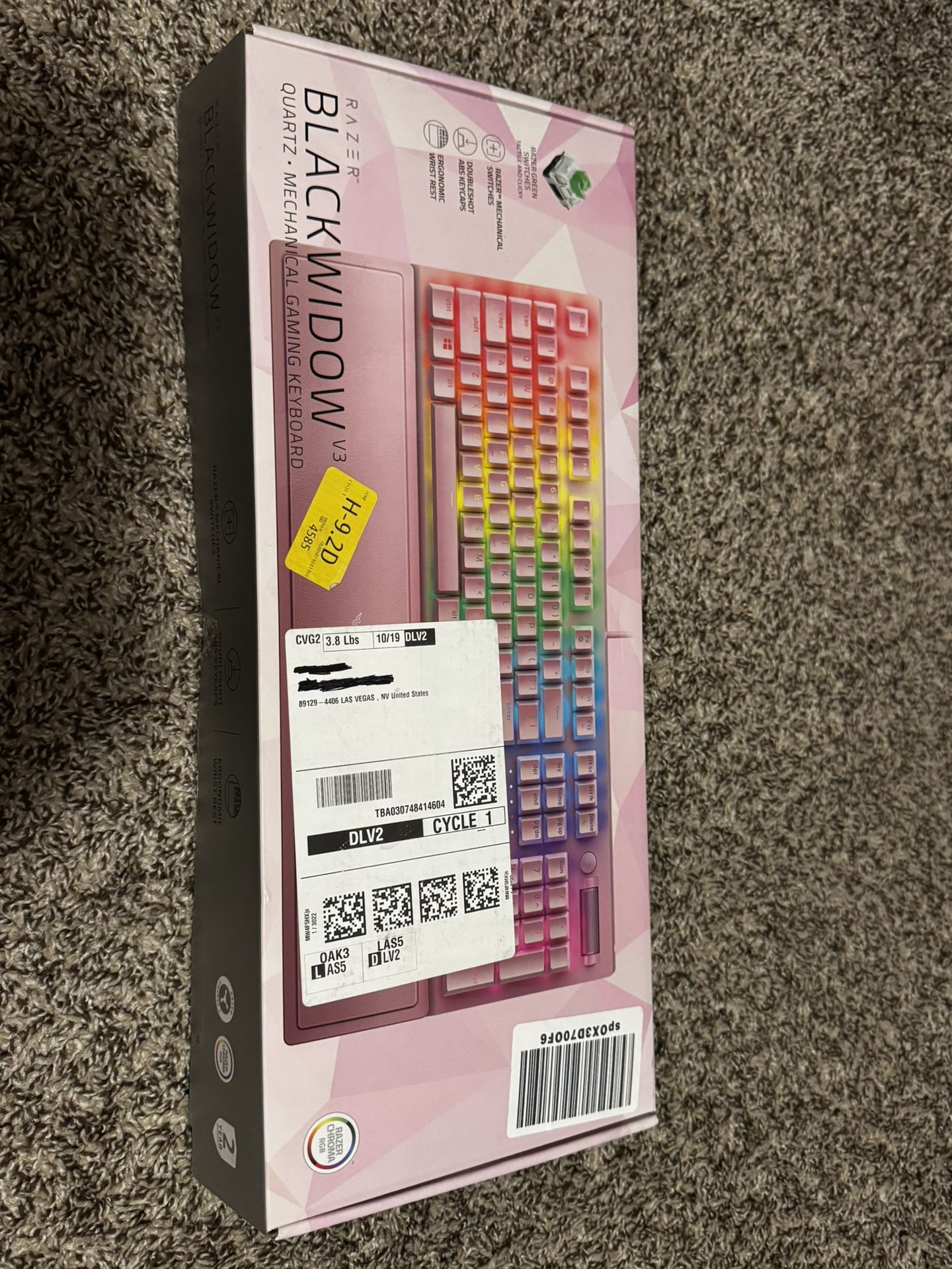 Razer V3 Blackwidow Mechanical Keyboard (Quartz Pink)