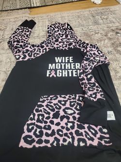 Wife Mother Fighter Breast Cancer Awareness Dress