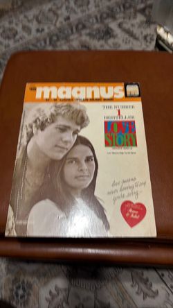 Vintage music book for the film Love Stort Magnus chord organ music book