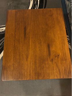 Solid wood end table